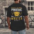 Master 2021 Graduation Graduate Masters Degree Men's Back Print T-Shirt