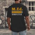 Master Graduation Completed Master Of Education Teacher Men Women Men's Back Print T-Shirt