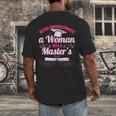 Master University Degree Master Graduation Party Girl Men's Back Print T-Shirt