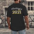 Master's Degree 2021 Graduate Mastered It Graduation Men's Back Print T-Shirt