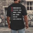 Middle School Graduation Men's Back Print T-Shirt