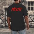 Misfit Outfit And Costume Introvert Apparel Men's Back Print T-Shirt