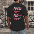Miss Mrs Ms Dr Doctorate Graduation Men's Back Print T-Shirt