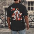 Modern Queen Of Hearts Book Lover Reading Novels Romantasy Men's Back Print T-Shirt Modern Queen Of Hearts Book Lover Reading Novels Romantasy Men's Back Print T-Shirt