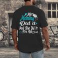 My Mommy Did It Tee Graduation Graduated Mom Proud Children Men's Back Print T-Shirt