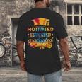 Motivated Educated Graduated Graduation Men's Back Print T-Shirt