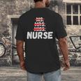 MsMrs Miss NURSE Nursing Graduation Men's Back Print T-Shirt
