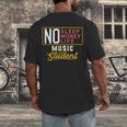 Music Major Student Shirt Graduation College Men's Back Print T-Shirt