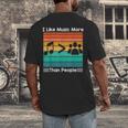 I Like Music More Than People Introvert Saying Quote Men's Back Print T-Shirt I Like Music More Than People Introvert Saying Quote Men's Back Print T-Shirt