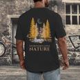 Nature Scene Tees For Introverts Quiet Escape Solitude Men's Back Print T-Shirt Nature Scene Tees For Introverts Quiet Escape Solitude Men's Back Print T-Shirt