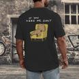 If You Need Me Don’t Introvert Capybara Sarcastic Men's Back Print T-Shirt