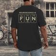 Neuroscience Major Neuroscientist Graduation Men's Back Print T-Shirt