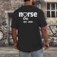 New Nurse Est 2018 Nursing School Graduation Men's Back Print T-Shirt