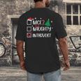 Nice Naughty Introvert Christmas List Santa Men's Back Print T-Shirt Nice Naughty Introvert Christmas List Santa Men's Back Print T-Shirt