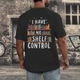 i Have No Shelf Control Book Lovers Book Reading Library Men's Back Print T-Shirt i Have No Shelf Control Book Lovers Book Reading Library Men's Back Print T-Shirt