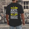 Not Anti Social Just Selectively Social Introvert Men's Back Print T-Shirt