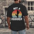 Not A Hugger Cactus Introvert Antisocial Men's Back Print T-Shirt