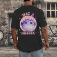 Not a Hugger Cute Pufferfish Autism Awareness Introverts Men's Back Print T-Shirt