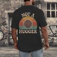 Not A Hugger Retro Sea Urchin Sarcastic Introvert Men's Back Print T-Shirt