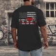 Nurse 2018 American Flag Tee Nursing School Graduation Men's Back Print T-Shirt