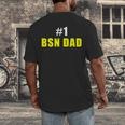 Nurse BSN Student Graduate Dad Nursing Graduation Men's Back Print T-Shirt