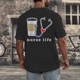 Nurse Life Graphic Nursing School Graduation Men's Back Print T-Shirt