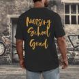 Nurse Pinning Ceremony Nursing School Graduation Shirts Men's Back Print T-Shirt
