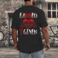 Nursing School Shirt Graduation Earned Not Given Nurse Men's Back Print T-Shirt