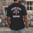 Nursing School Survivor Apparel Graduation Party Nurse RN Men's Back Print T-Shirt