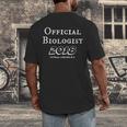 Official BiologistShirt Biologist Graduation Shirt Men's Back Print T-Shirt