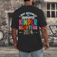 I Officially Graduated Kindergarten Graduation 2024 Men's Back Print T-Shirt