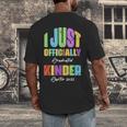 I Officially Graduated Kindergarten Graduation Class Of 2022 Men's Back Print T-Shirt