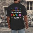 I Officially Graduated Pre-k Graduation Pre k Class 2023 Kid Men's Back Print T-Shirt