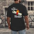 One Degree Hotter GraduationShirt For College Grads Men's Back Print T-Shirt