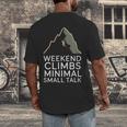 Outdoor Introvert Vibes Weekend Climber Men's Back Print T-Shirt