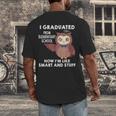 Owl Elementary Graduation Shirt-6th Grade Graduation Men's Back Print T-Shirt
