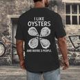 I Like Oysters And Maybe Three People Saying Introvert Men's Back Print T-Shirt I Like Oysters And Maybe Three People Saying Introvert Men's Back Print T-Shirt