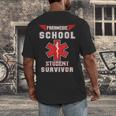 Paramedic School Graduation Shirt Survivor Men's Back Print T-Shirt