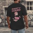 Party Hard Comfortable Stay At Home Introvert Men's Back Print T-Shirt Party Hard Comfortable Stay At Home Introvert Men's Back Print T-Shirt