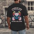 I Paused My Game To Graduate 2024 Gamer Graduation Men's Back Print T-Shirt