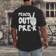 Peace Out Pre-K Great Class Of 2019 Graduation T-Shirt Men's Back Print T-Shirt