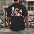 Peace Out Third 3rd Grade Graduation Graduate Class Of 2025 Men's Back Print T-Shirt