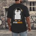 Penguin Graduation For Grads Hashtag Pengwinning Men's Back Print T-Shirt