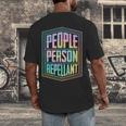 People Person Repellant Antisocial Introvert Men's Back Print T-Shirt