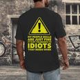 My People Skills Are Just Fine Sarcastic Introvert Men's Back Print T-Shirt My People Skills Are Just Fine Sarcastic Introvert Men's Back Print T-Shirt