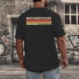 Personal Christmas Retro Vintage Graduation Mathematician Job Title Profession Birthday Worker Men's Back Print T-Shirt