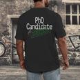PhD Candidate Survivor Medical Doctors Graduation Doctor Men's Back Print T-Shirt
