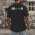 PhD Graduation Doctorate Student Graduate Men's Back Print T-Shirt