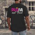 PhDiva Graduation Doctorate Student Graduate Men's Back Print T-Shirt