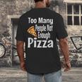 Pizza Lover Saying Introvert Anti Social Humor Foodie Men's Back Print T-Shirt Pizza Lover Saying Introvert Anti Social Humor Foodie Men's Back Print T-Shirt